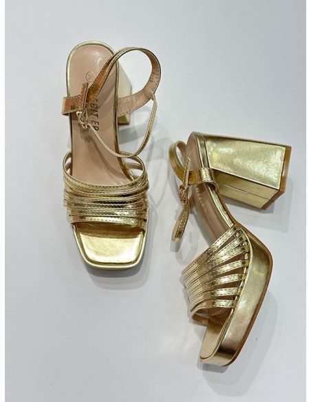 Tacón Honduras dorado