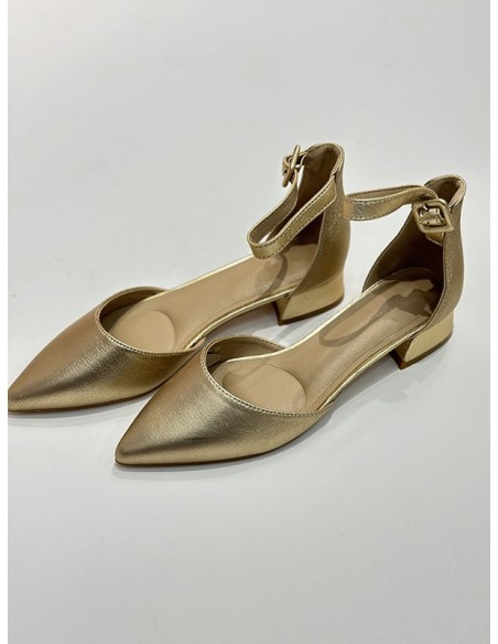 Tacón Ronda dorado.
