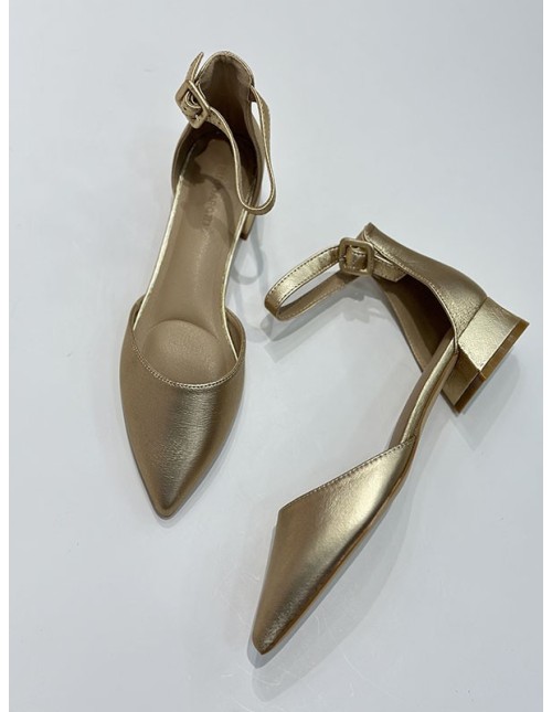 Tacón Ronda dorado.