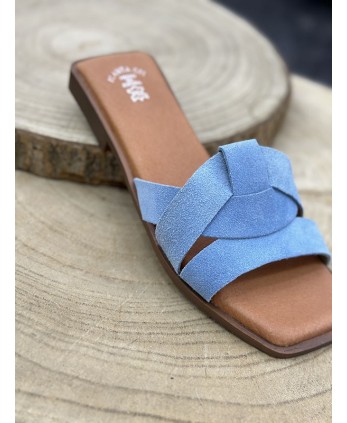 Sandalia Cadiz celeste 2