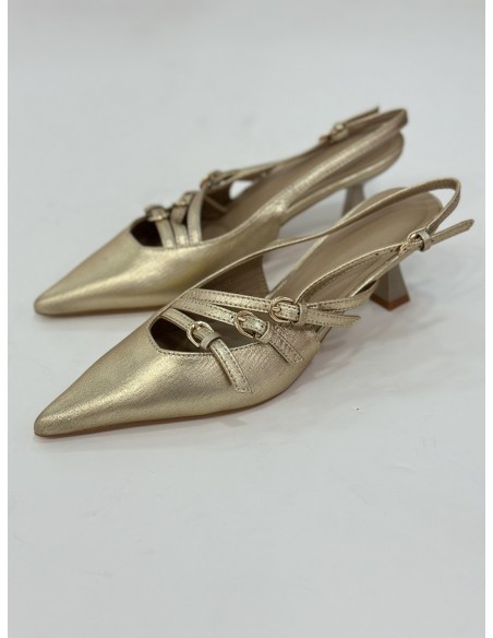 Tacón Turquía dorado