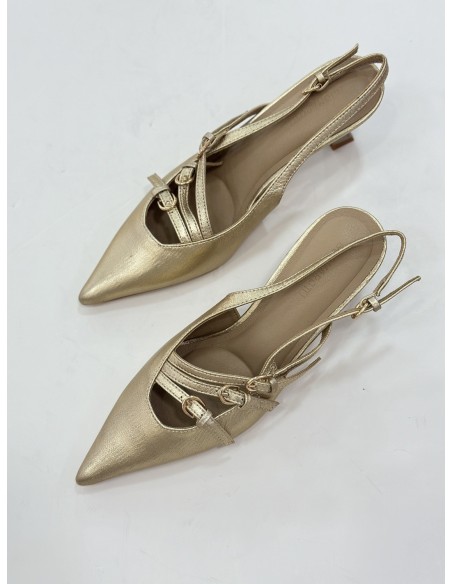 Tacón Turquía dorado