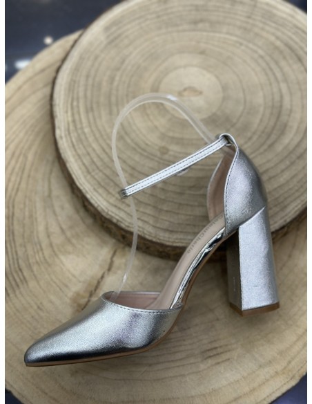 Tacón Moscú Plata