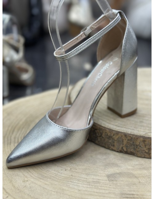 Tacón Moscú Plata