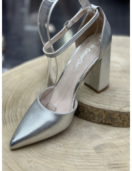 Tacón Moscú Plata
