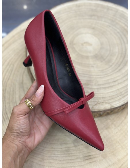 Tacón Praga Rojo