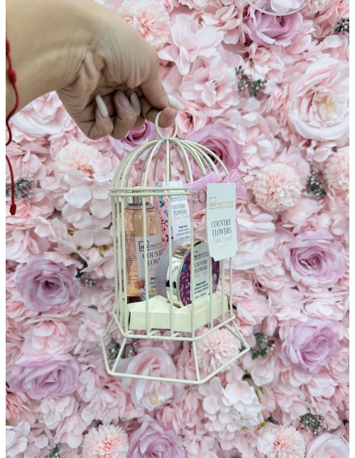 Set Baño Jaula Floral