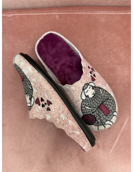 Zapatillas Oveja Rosa