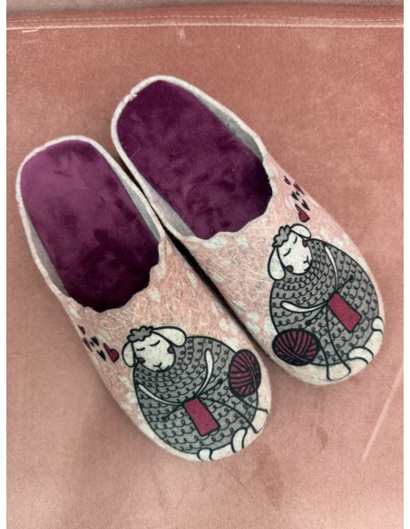 Zapatillas Oveja Rosa