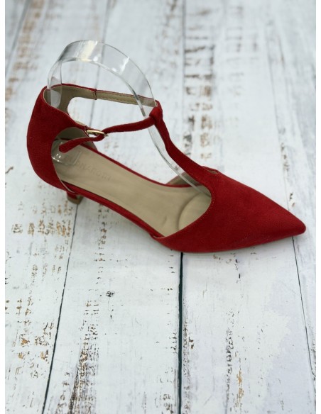 Tacón Regina Rojo
