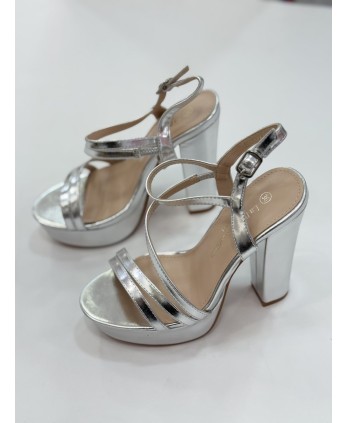 Tacón Palma Plata