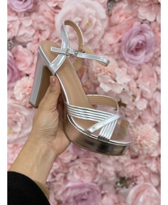 Tacón Berlín Plata