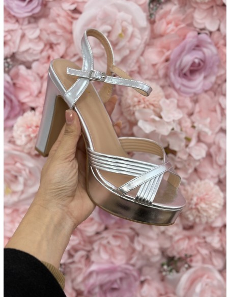 Tacón Berlín Plata
