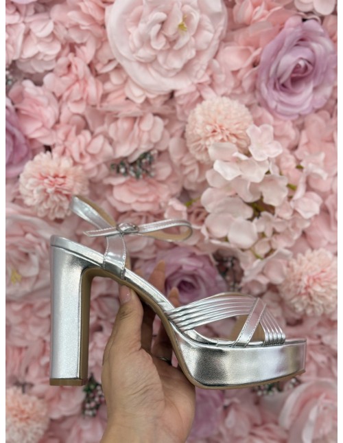 Tacón Berlín Plata