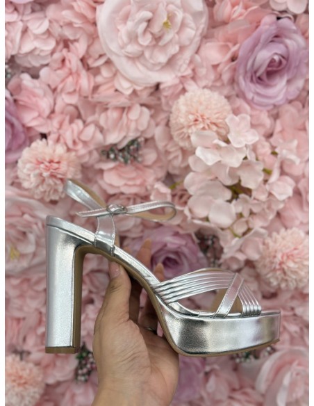 Tacón Berlín Plata