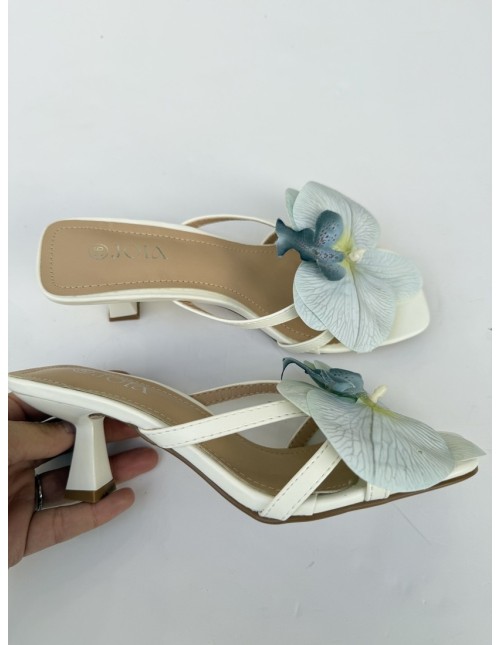 Tacón Jardín Blanco