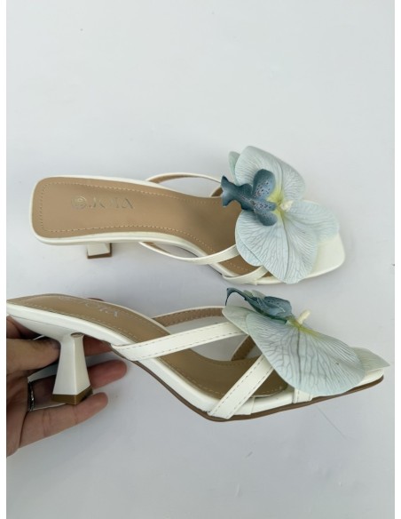 Tacón Jardín Blanco