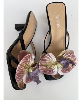 Tacón Jardín Negro