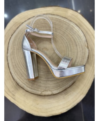 Tacón Gala Plata