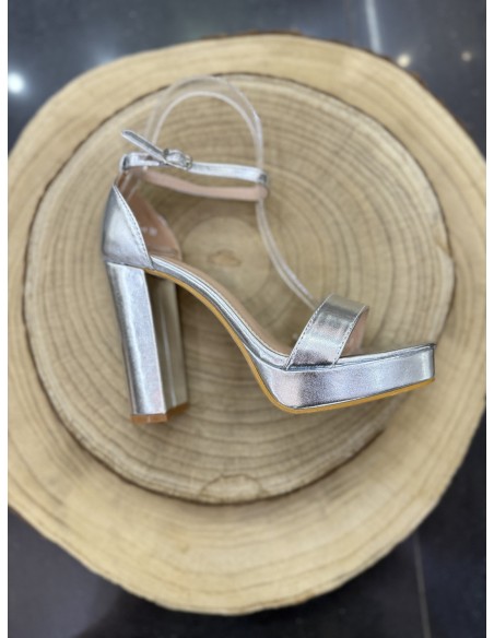 Tacón Gala Plata