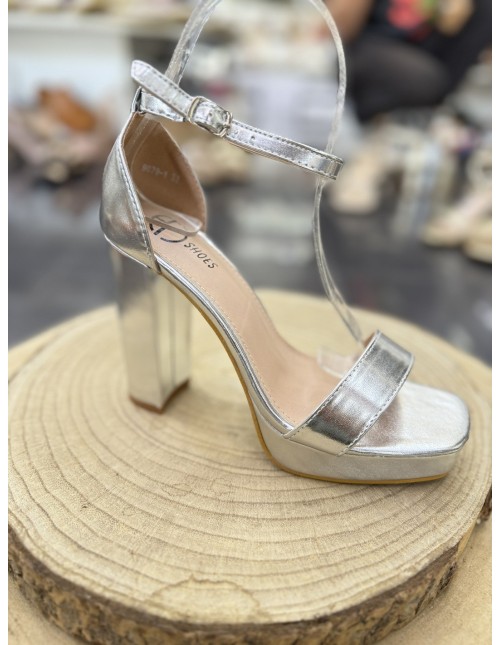 Tacón Gala Plata