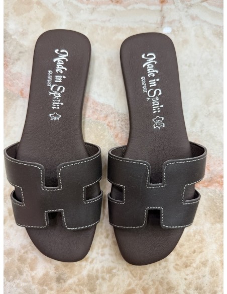 Sandalia Herradura Marrón