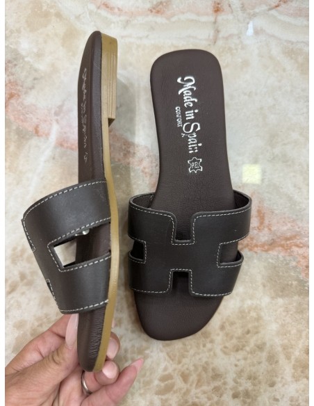 Sandalia Herradura Marrón