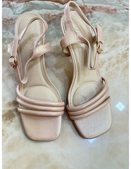 Tacón Luna Oro Rosa