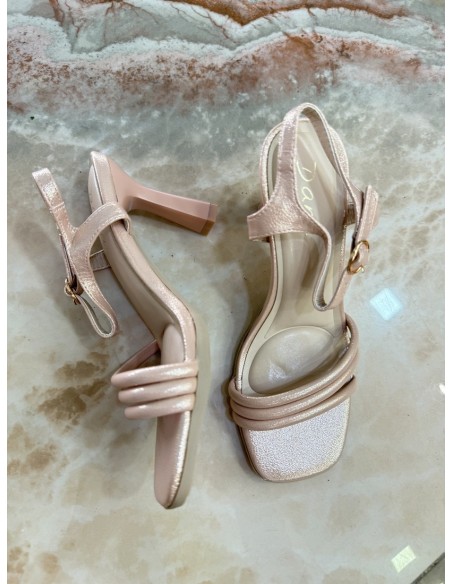 Tacón Luna Oro Rosa