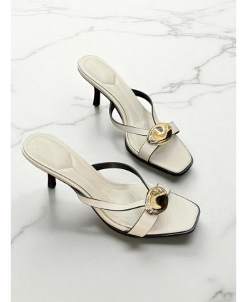 Tacón Carolina Beige