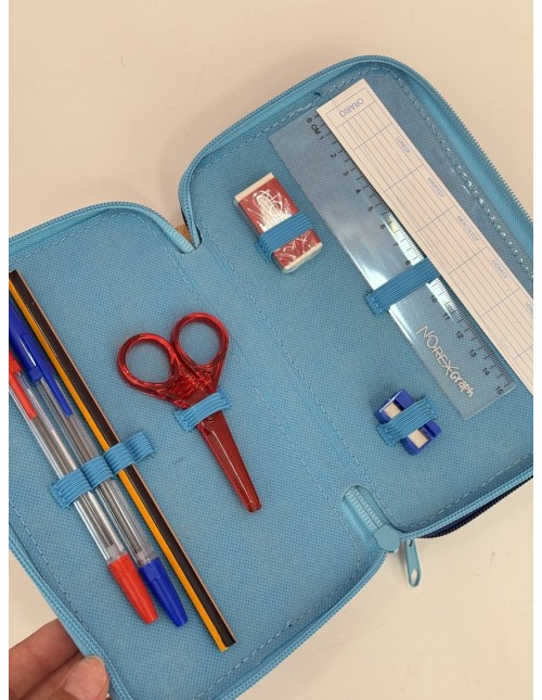 Plumier Stitch 3 niveles Azul