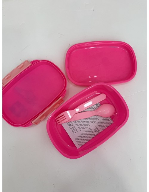 Sandwichera con cubiertos Barbie