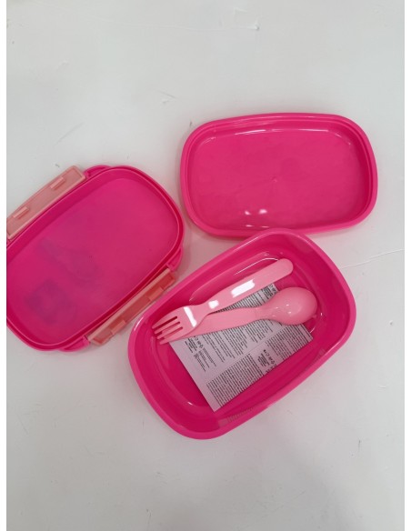 Sandwichera con cubiertos Barbie