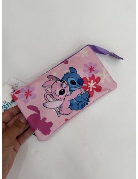 Estuche doble Stich rosa