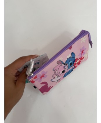 Estuche doble Stich rosa 2