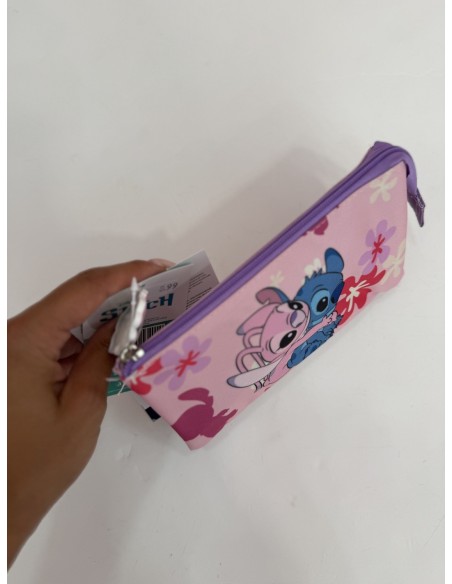 Estuche doble Stich rosa