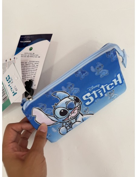 Estuche doble Stich azul