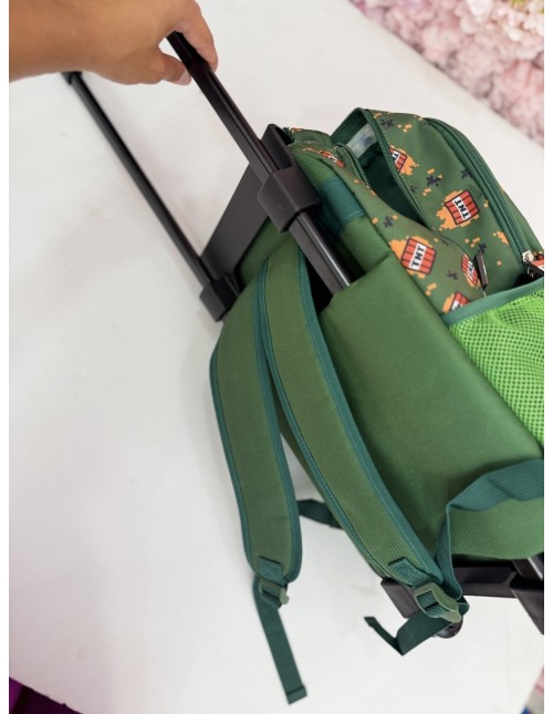 Mochila con carro Minecraft