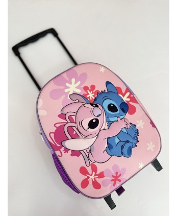 Mochila con carro Stich rosa