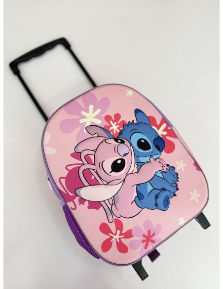 Mochila con carro Stich rosa