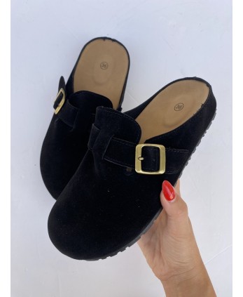 Zuecos Hebilla Negro 2