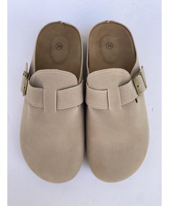 Zuecos Hebilla Beige 2