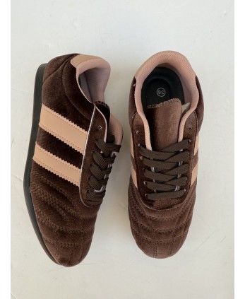 Deportiva Terciopelo Marrón