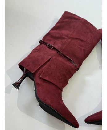 Botín Isabella Burdeos 2