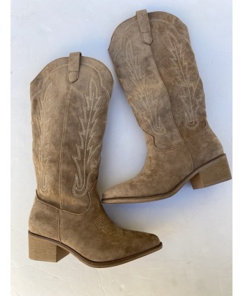 Bota Cowboy Beige