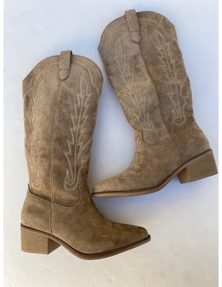 Bota Cowboy Beige