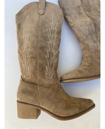 Bota Cowboy Beige 2