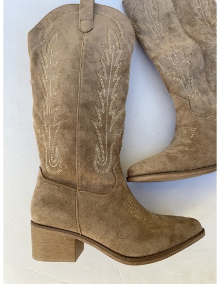 Bota Cowboy Beige
