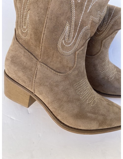 Bota Cowboy Beige