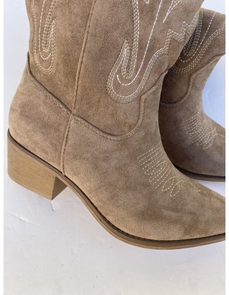 Bota Cowboy Beige